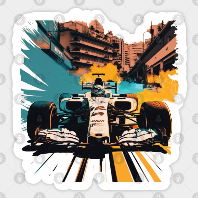 Formula one race Sticker by nancysroom